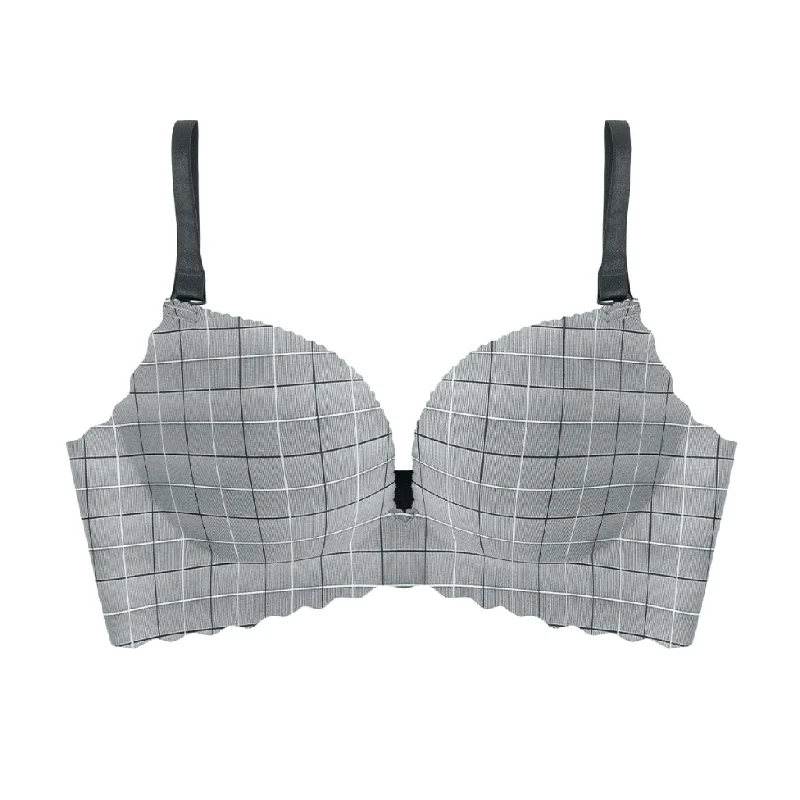 Bra Set Kotak Garis Push Up